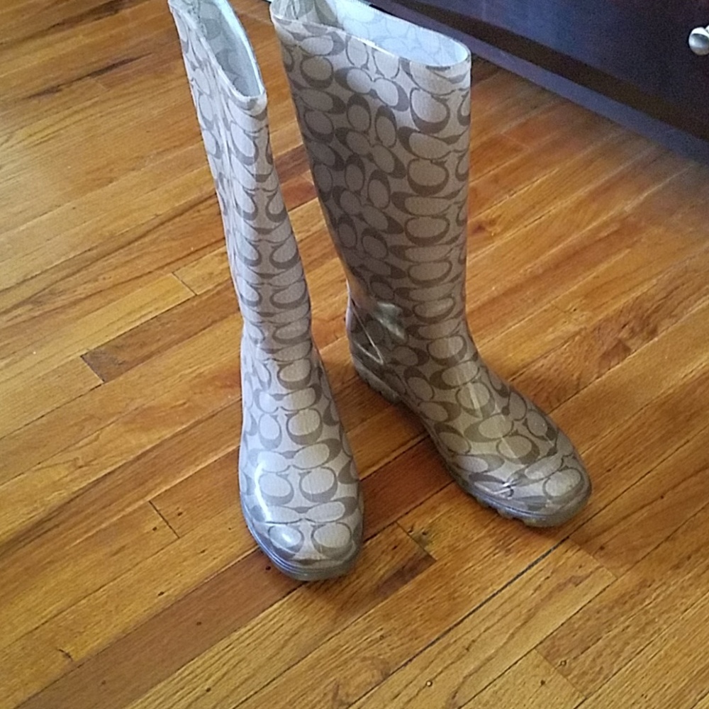 Authentic Coach rain boots